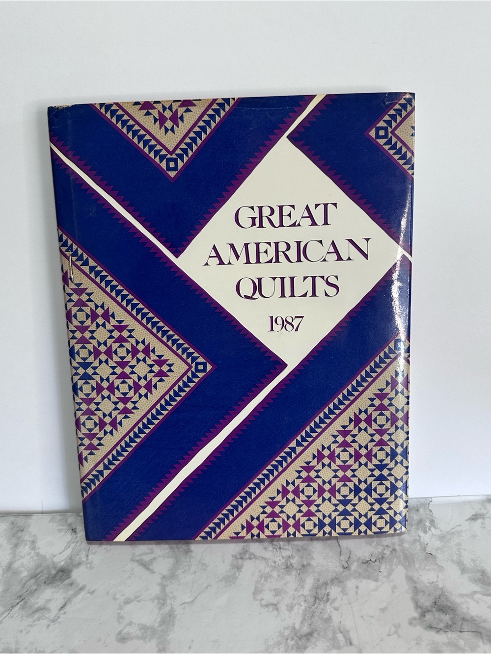 Great American Quilts 1987 Book - Blue and Cream Cover